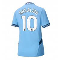 Camiseta Manchester City Jack Grealish #10 Primera Equipación para mujer 2024-25 manga corta